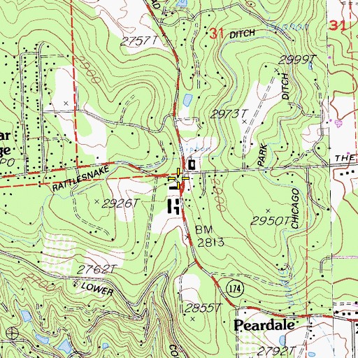 Topographic Map of Kres, CA