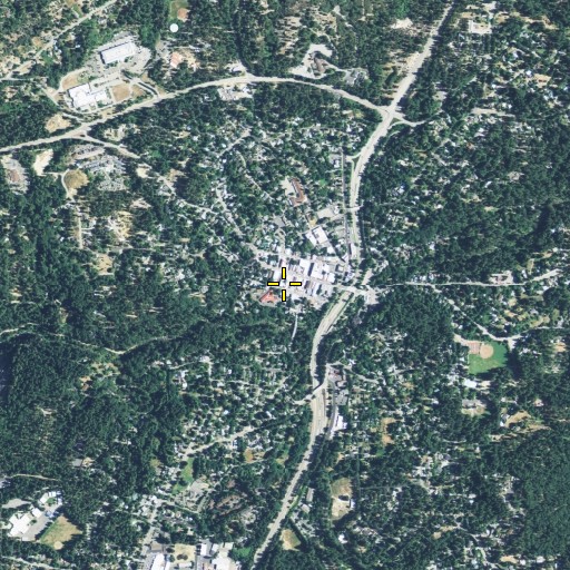 Aerial/Satellite Image of Nevada City City Hall, CA