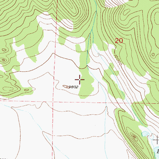 Topographic Map of Tedco Claims Mine, CO
