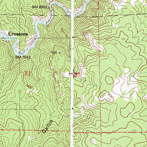 Topographic Map of Osiris Property Mine, CO