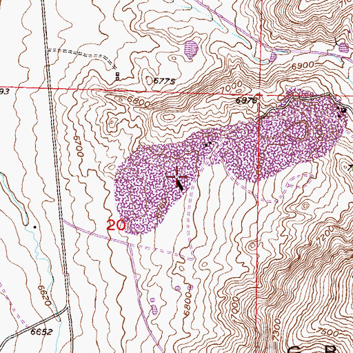 Topographic Map of Seismic Number One Mine, WY