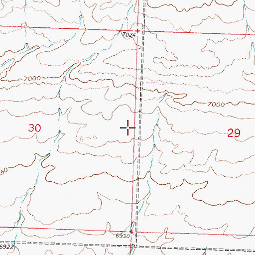 Topographic Map of Wasatch Claims - Group Two Mine, WY