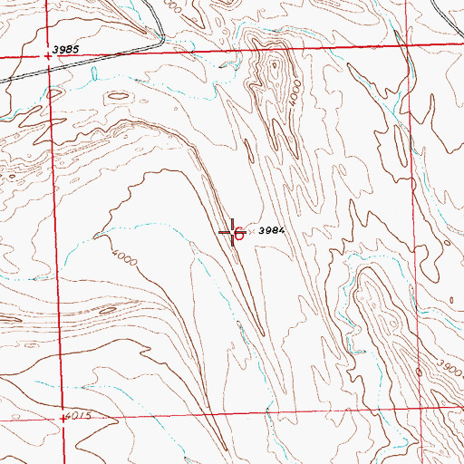 Topographic Map of Asay-Egbert Prospects Mine, WY