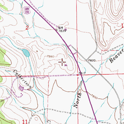 Topographic Map of Jakes Pit Mine, WY