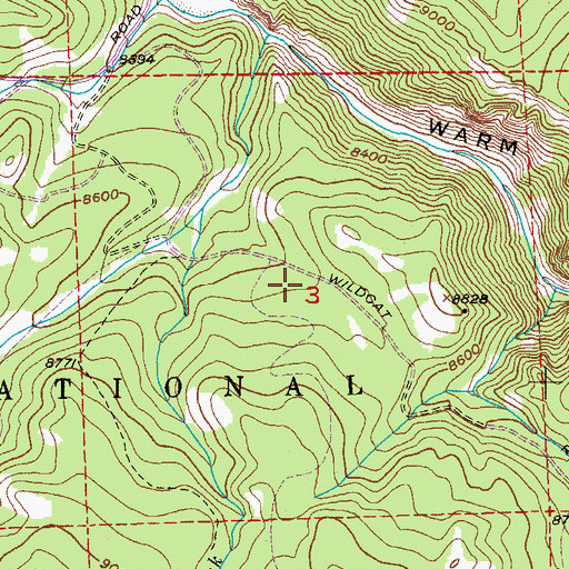 Topographic Map of Helt Claims Mine, WY