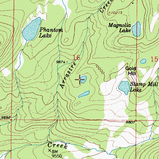 Topographic Map of Lily Lake, WY