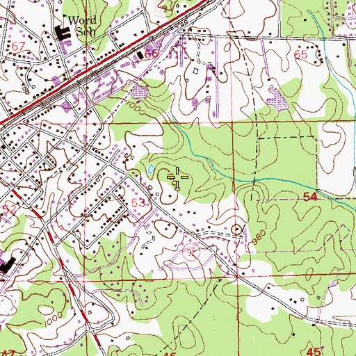 Topographic Map of Shannon Chase, GA