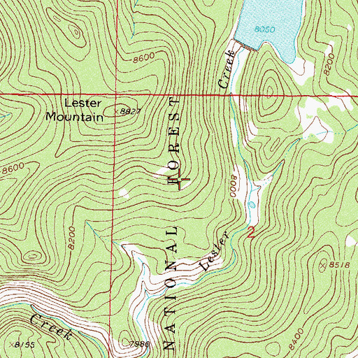 Topographic Map of Middle Fork Campground, CO