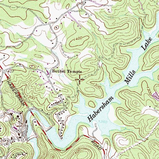 Topographic Map of Bert (historical), GA