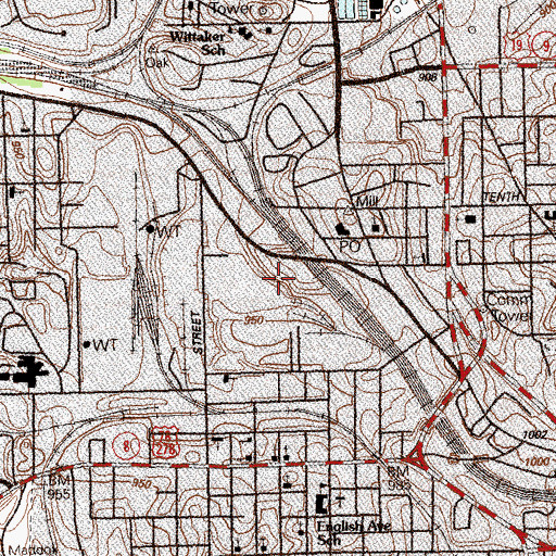 Topographic Map of Oglethorpe Park (historical), GA