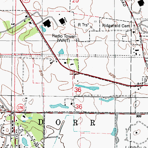 Topographic Map of School Number 48 (historical), IL