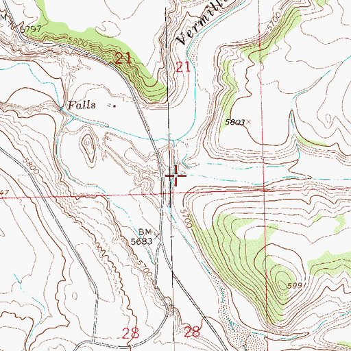 Topographic Map of Teds Draw, CO
