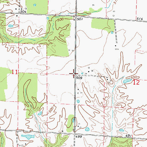 Topographic Map of Saint Marys School (historical), IL