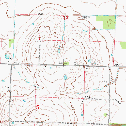 Topographic Map of Independence School (historical), IL
