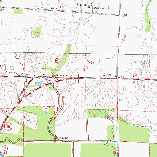 Topographic Map of Pleasant Oak School (historical), IL