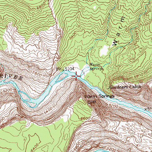 Topographic Map of Iron Mine Draw, CO