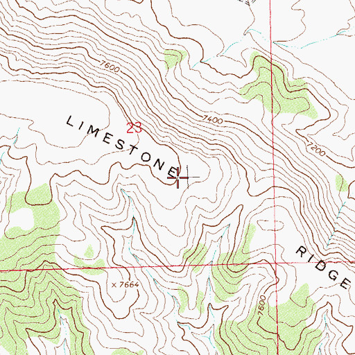 Topographic Map of Limestone Ridge, CO