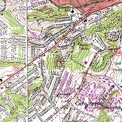 Topographic Map of Greenwood Forest, VA