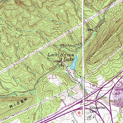 Topographic Map of Loch Haven, VA