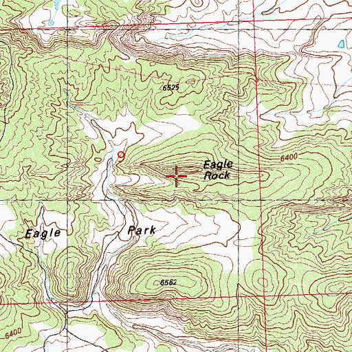 Topographic Map of Eagle Rock, CO