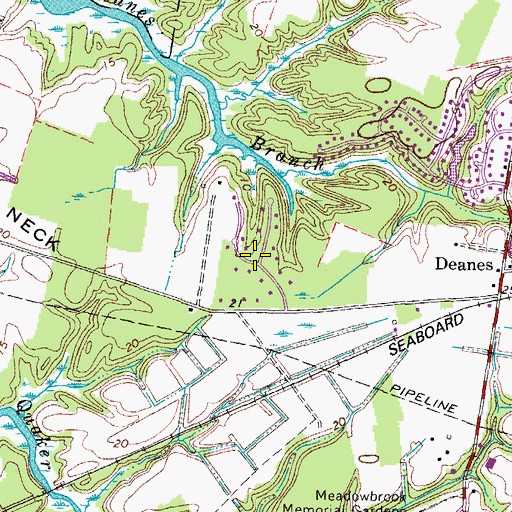 Topographic Map of Glen Forest, VA