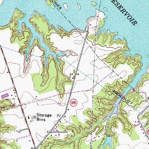 Topographic Map of Kings Crossing, VA