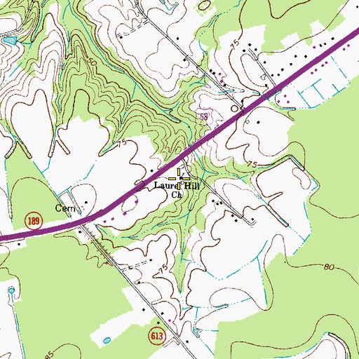 Topographic Map of Laurel Hill School (historical), VA