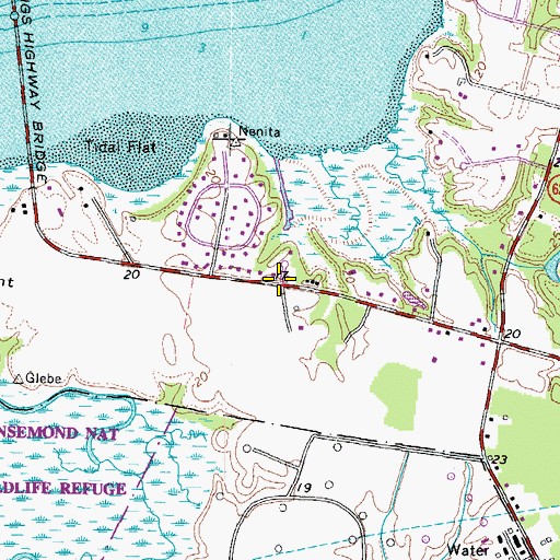 Topographic Map of Pierces Store (historical), VA