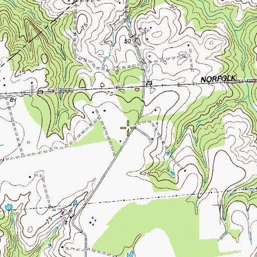 Topographic Map of Silver Spring School (historical), VA