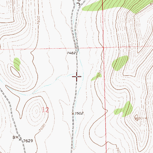 Topographic Map of Serviceberry Draw, CO