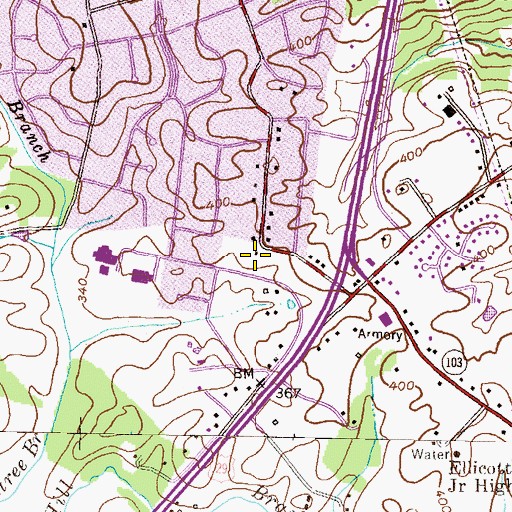 Topographic Map of The Church of Jesus Christ of Latter Day Saints, MD