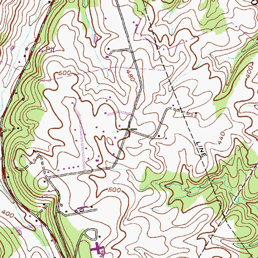 Topographic Map of Driver, MD