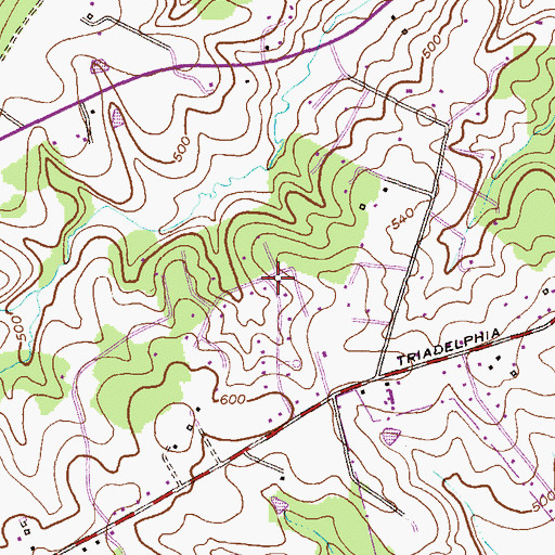 Topographic Map of Eagles Loft, MD