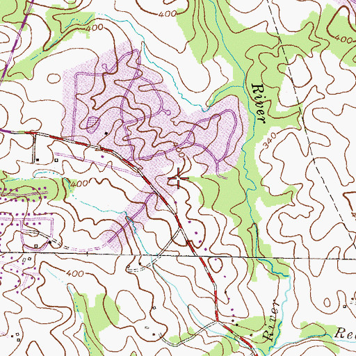 Topographic Map of Fox Hill, MD