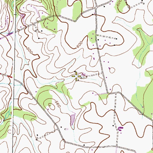 Topographic Map of Gerber Knoll, MD
