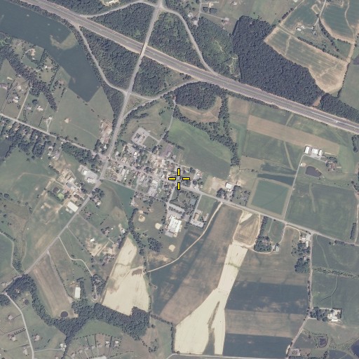 Aerial/Satellite Image of Lisbon United Methodist Church, MD