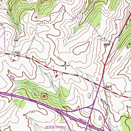 Topographic Map of Patapsco Overlook, MD