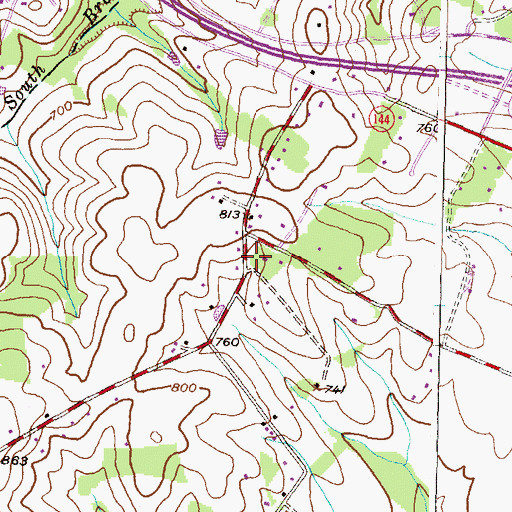 Topographic Map of School Number 15 (historical), MD