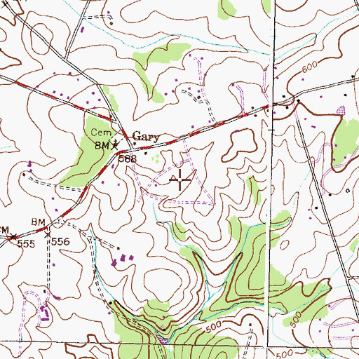 Topographic Map of The Heritage, MD