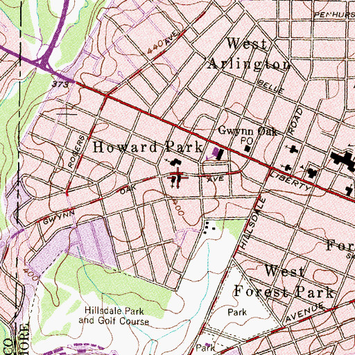 Topographic Map of Lutheran Church of the Redeemer, MD