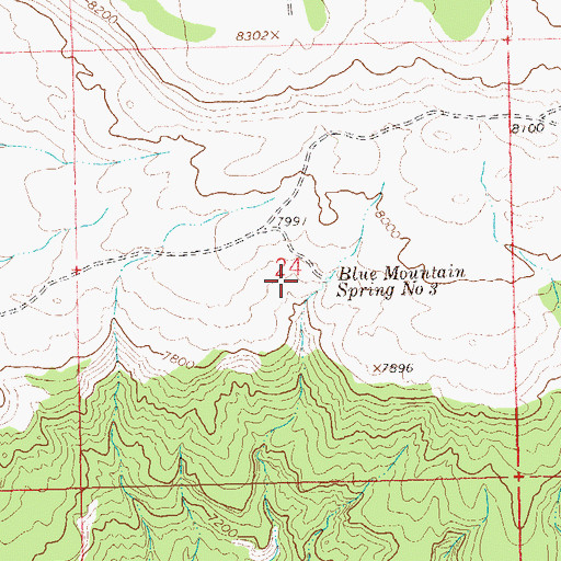 Topographic Map of Buckwater Ridge, CO