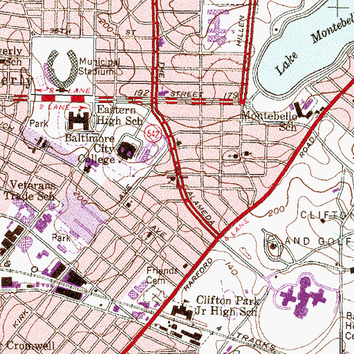 Topographic Map of Huber Memorial United Church of Christ, MD