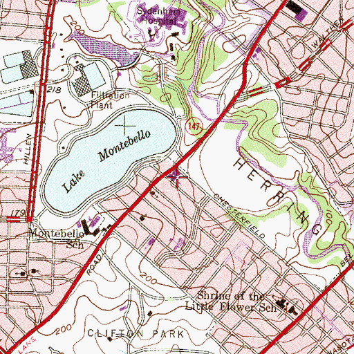 Topographic Map of Saint Francis of Assisi Roman Catholic Church, MD