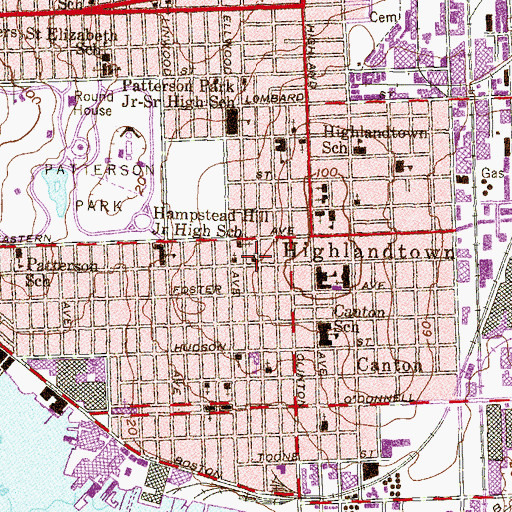 Topographic Map of Calvary Methodist Church, MD