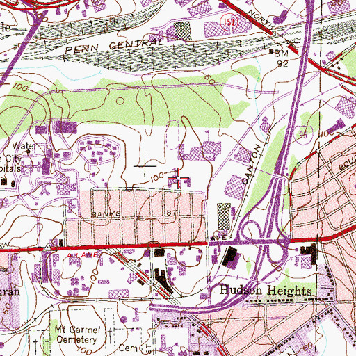 Topographic Map of Our Lady of Fatima School, MD
