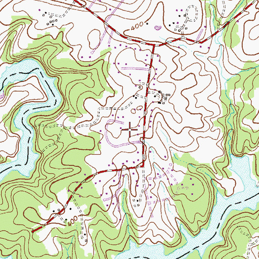 Topographic Map of Beaufort Park, MD