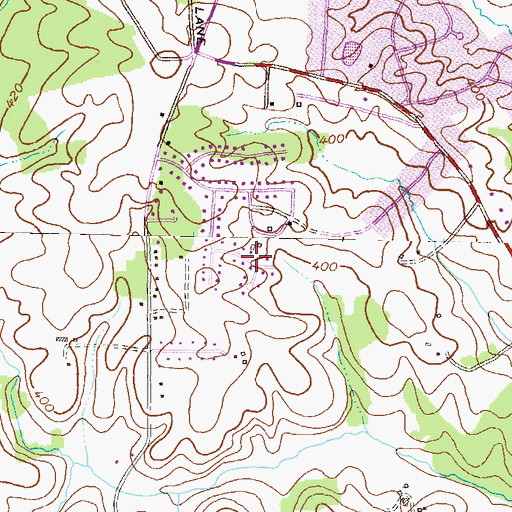 Topographic Map of Centennial Lake, MD