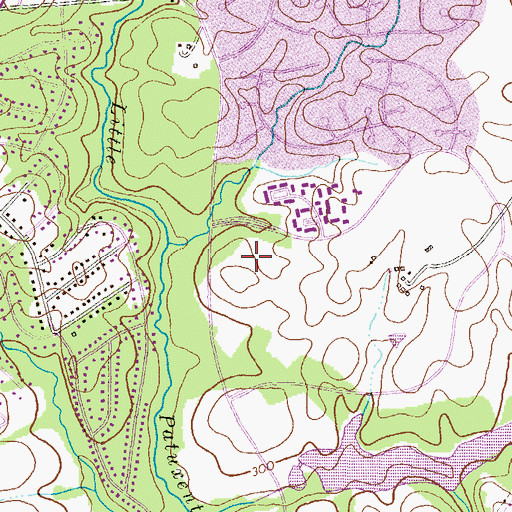 Topographic Map of Dasher Green, MD