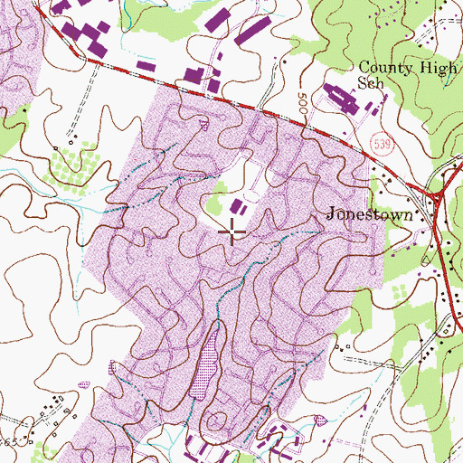 Topographic Map of Phelps Luck, MD