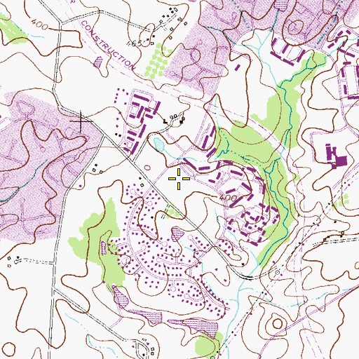 Topographic Map of Jeffers Hill Elementary School, MD